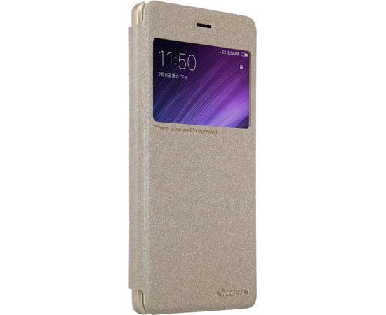 Купить Чехол-книжка Nillkin Sparkle case Xiaomi Redmi 4 Gold, фото , изображение 3, характеристики, отзывы