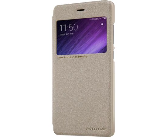 Купить Чехол-книжка Nillkin Sparkle case Xiaomi Redmi 4 Prime Gold, фото , изображение 4, характеристики, отзывы