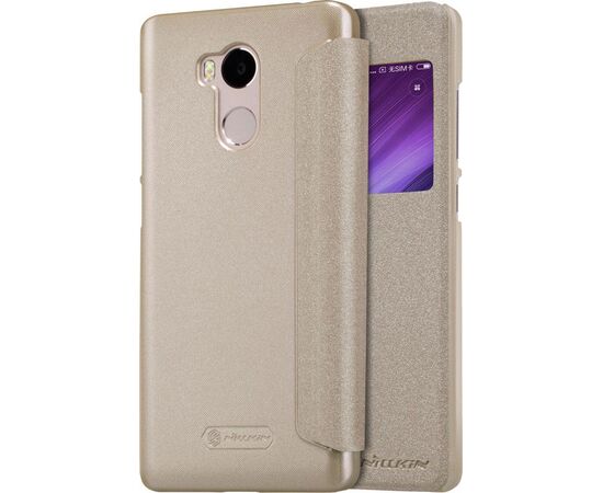 Купить Чехол-книжка Nillkin Sparkle case Xiaomi Redmi 4 Prime Gold, фото , изображение 6, характеристики, отзывы