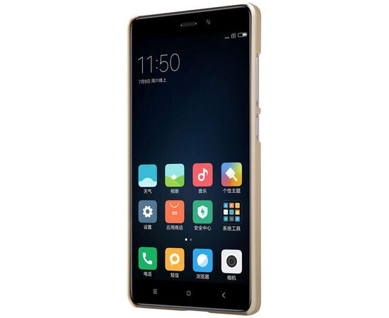 Придбати Чехол-накладка Nillkin Super Frosted Shield Xiaomi Redmi 4 Gold, image , зображення 4, характеристики, відгуки