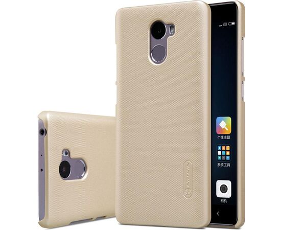 Придбати Чехол-накладка Nillkin Super Frosted Shield Xiaomi Redmi 4 Gold, image , зображення 6, характеристики, відгуки