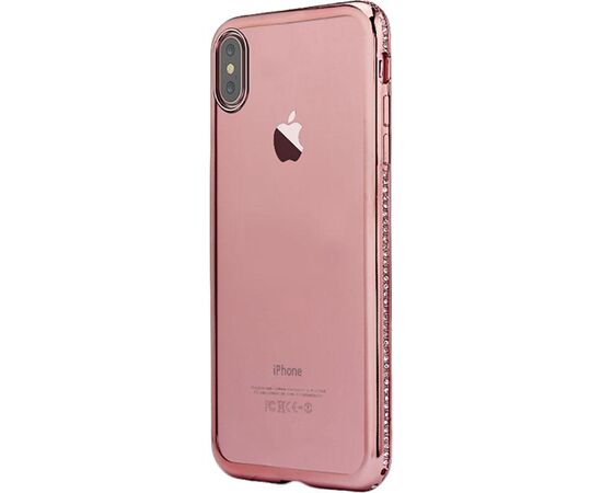 Придбати Чехол-накладка SHENGO TPU Phone Case Diamond iPhone X Rose Gold, image , характеристики, відгуки