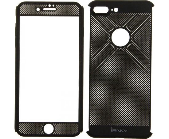 Придбати Чехол-накладка Ipaky 360 Mesh PC Heat Dissipation cover case 3 in 1 iPhone 7 Plus Black, image , зображення 5, характеристики, відгуки