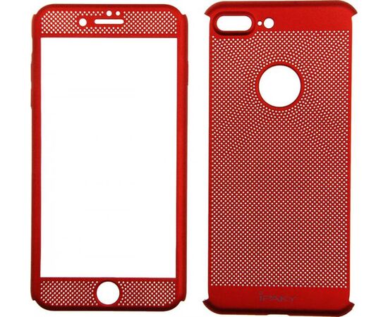 Придбати Чехол-накладка Ipaky 360 Mesh PC Heat Dissipation cover case 3 in 1 iPhone 7 Plus Red, image , зображення 5, характеристики, відгуки