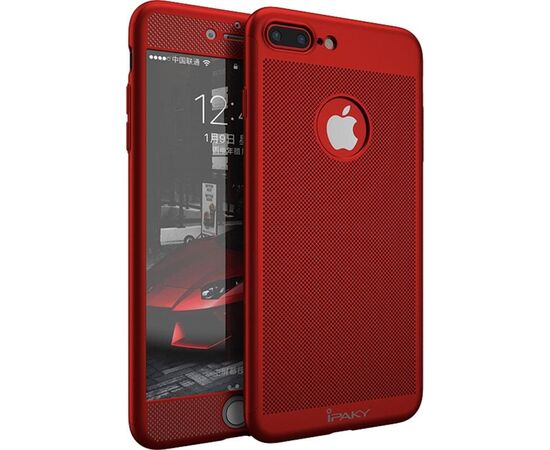 Придбати Чехол-накладка Ipaky 360 Mesh PC Heat Dissipation cover case 3 in 1 iPhone 7 Plus Red, image , зображення 6, характеристики, відгуки