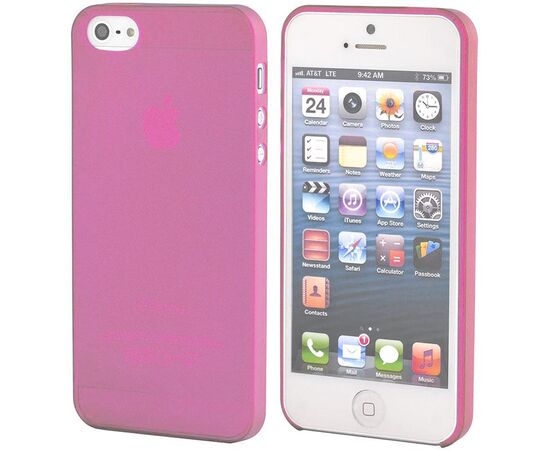 Придбати Чехол-накладка TOTO Ultra Thin TPU Case iPhone 5/5S/SE Pink, image , характеристики, відгуки