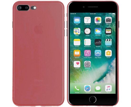 Придбати Чехол-накладка TOTO Ultra Thin TPU Case iPhone 7 Plus/8 Plus Red, image , характеристики, відгуки