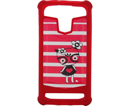 Придбати Чехол-накладка TOTO Universal TPU case with image 4,5" Kitty Red, image , зображення 2, характеристики, відгуки