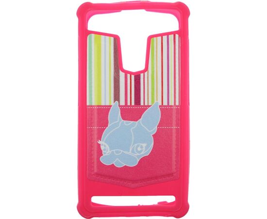 Придбати Чехол-накладка TOTO Universal TPU case with image 4,5" Dog Pink, image , характеристики, відгуки