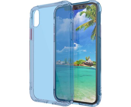 Придбати Чехол-накладка TOTO TPU+PC colorful case iPhone X Blue, image , характеристики, відгуки