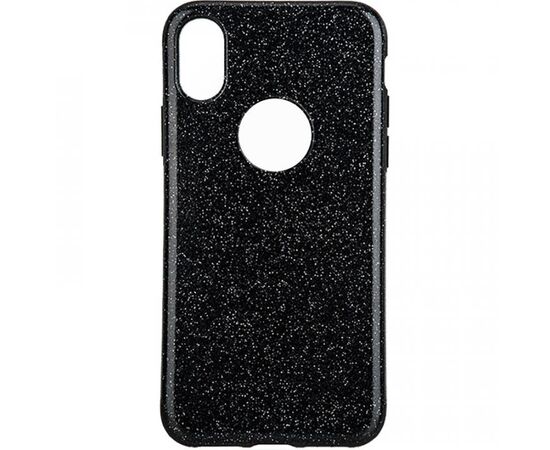 Придбати Чехол-накладка TOTO 2 in1 tpu + glitter paper case iPhone X Black, image , характеристики, відгуки