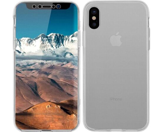 Купить Чехол-накладка TOTO 360 Fully-covered TPU case iPhone X Gray, фото , характеристики, отзывы