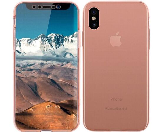 Купить Чехол-накладка TOTO 360 Fully-covered TPU case iPhone X Rose Gold, фото , характеристики, отзывы