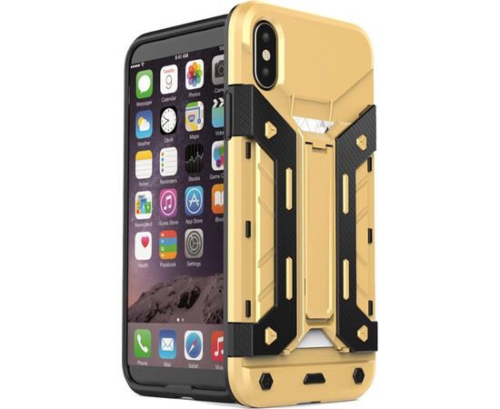 Купить Чехол-накладка TOTO With Card insert function Amor Back Cover case iPhone X Gold, фото , характеристики, отзывы