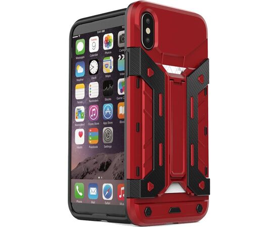 Купить Чехол-накладка TOTO With Card insert function Amor Back Cover case iPhone X Red, фото , характеристики, отзывы