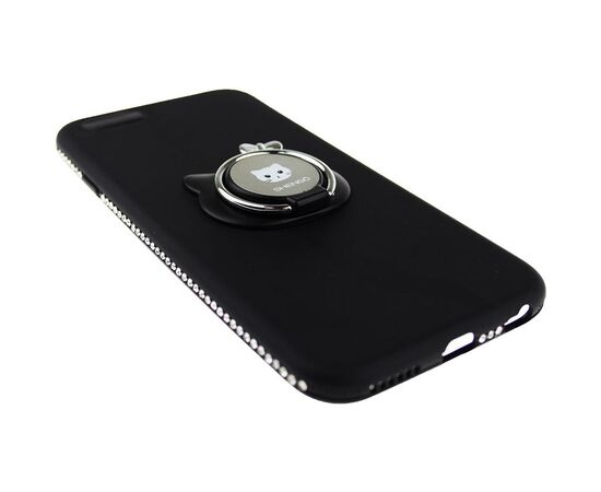 Придбати Чехол-накладка SHENGO Soft-touch holder TPU Case iPhone 6/6S Black, image , зображення 3, характеристики, відгуки