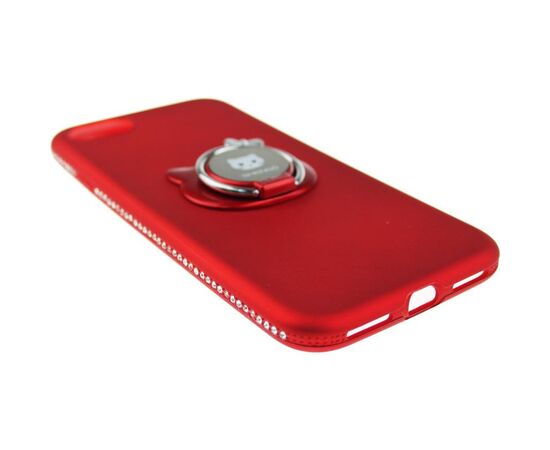 Придбати Чехол-накладка SHENGO Soft-touch holder TPU Case iPhone 7 Red, image , зображення 3, характеристики, відгуки