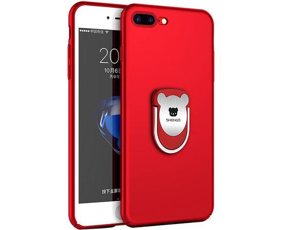 Придбати Чехол-накладка SHENGO Soft-touch holder TPU Case iPhone 7 Plus Red, image , характеристики, відгуки