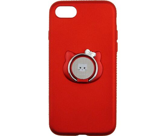 Придбати Чехол-накладка SHENGO Soft-touch holder TPU Case iPhone 8 Red, image , зображення 5, характеристики, відгуки