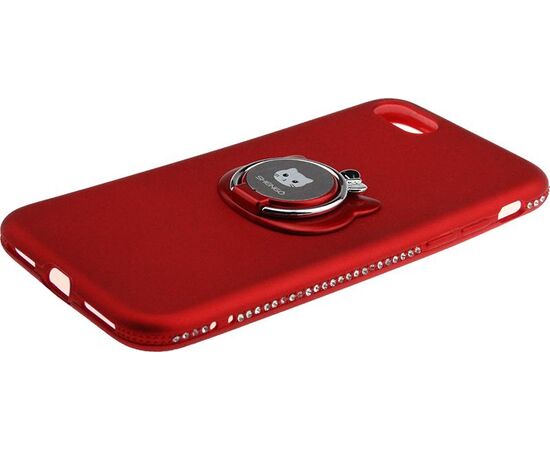 Придбати Чехол-накладка SHENGO Soft-touch holder TPU Case iPhone 8 Red, image , зображення 7, характеристики, відгуки