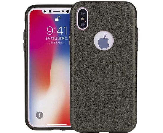 Придбати Чехол-накладка TOTO TPU Shine Case iPhone X Black, image , характеристики, відгуки