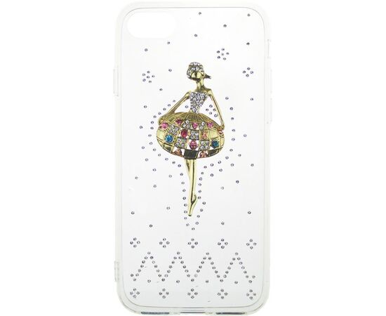 Купить Чехол-накладка TOTO TPU case with stones iPhone 7/8/SE 2020 Ballerina Transparent, фото , характеристики, отзывы