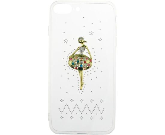 Придбати Чехол-накладка TOTO TPU case with stones iPhone 7 Plus/8 Plus Ballerina Transparent, image , зображення 2, характеристики, відгуки