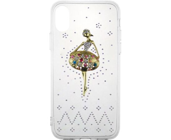 Придбати Чехол-накладка TOTO TPU case with stones iPhone X Ballerina Transparent, image , характеристики, відгуки