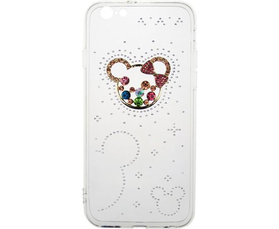 Придбати Чехол-накладка TOTO TPU case with stones iPhone 6/6S Mouse Transparent, image , зображення 2, характеристики, відгуки