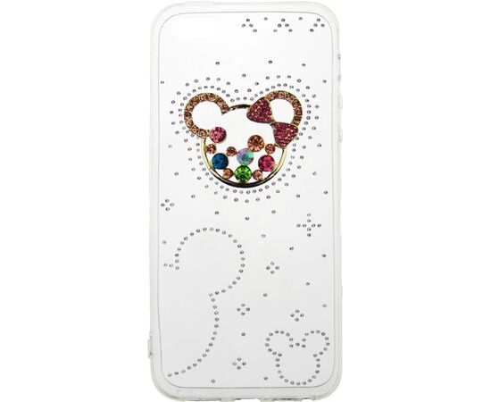 Придбати Чехол-накладка TOTO TPU case with stones iPhone SE/5/5S Mouse Transparent, image , характеристики, відгуки