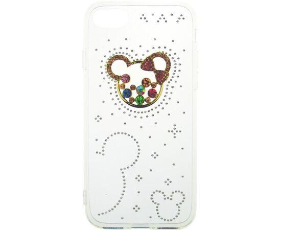 Придбати Чехол-накладка TOTO TPU case with stones iPhone 7/8/SE 2020 Mouse Transparent, image , зображення 2, характеристики, відгуки