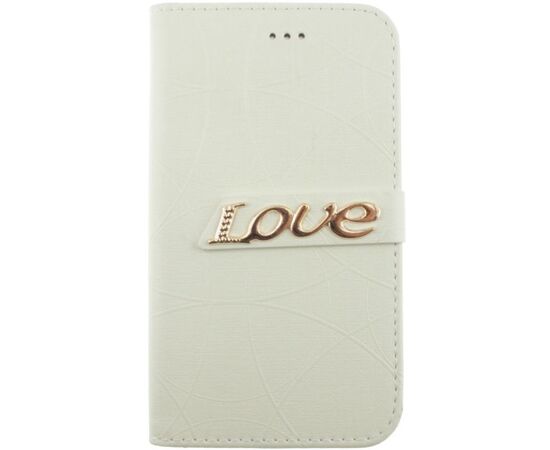 Придбати Чехол-книжка TOTO Book Universal cover Love 5.0'-5.5' White, image , зображення 2, характеристики, відгуки