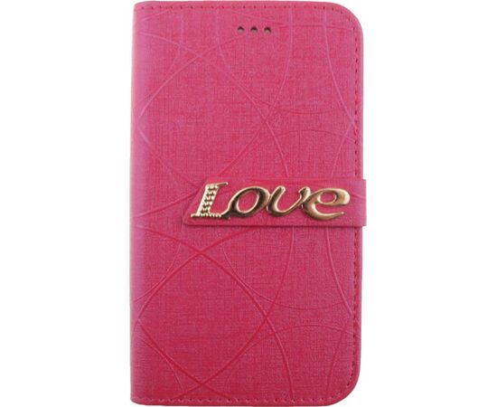 Купить Чехол-книжка TOTO Book Universal cover Love 4.5'-5.0' Hot Pink, фото , изображение 2, характеристики, отзывы