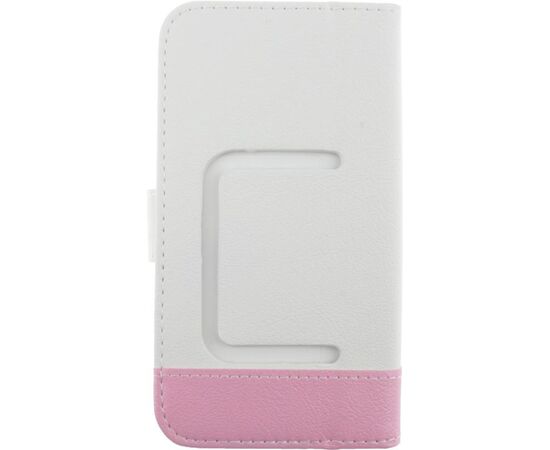 Придбати Чехол-книжка TOTO Book Universal cover 4.5'-5.0' White/Pink, image , зображення 3, характеристики, відгуки