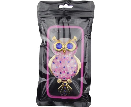 Купить Чехол-накладка TOTO TPU Case Decorative Stones IPhone 5/5S/SE Owl Pink, фото , характеристики, отзывы