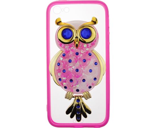 Купить Чехол-накладка TOTO TPU Case Decorative Stones IPhone 5/5S/SE Owl Pink, фото , изображение 2, характеристики, отзывы