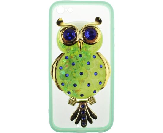 Купить Чехол-накладка TOTO TPU Case Decorative Stones IPhone 5/5S/SE Owl Green, фото , изображение 2, характеристики, отзывы