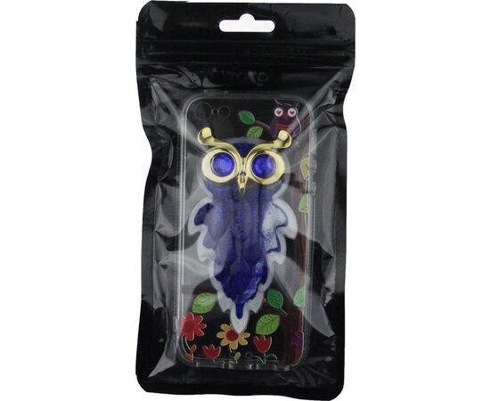 Придбати Чехол-накладка TOTO TPU Case Decorative Stones IPhone 5/5S/SE Owls Purple, image , характеристики, відгуки