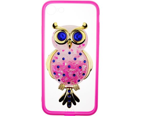 Купить Чехол-накладка TOTO TPU Case Decorative Stones iPhone 7/8/SE 2020 Owl Pink, фото , изображение 2, характеристики, отзывы