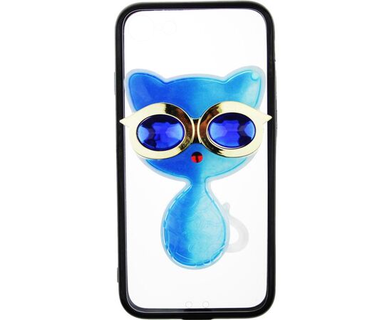 Придбати Чехол-накладка TOTO TPU Case Decorative Stones iPhone 7/8/SE 2020 Cat Blue, image , зображення 2, характеристики, відгуки