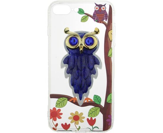 Купить Чехол-накладка TOTO TPU Case Decorative Stones iPhone 7/8/SE 2020 Owls Purple, фото , изображение 2, характеристики, отзывы