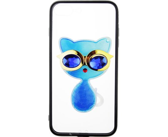 Придбати Чехол-накладка TOTO TPU Case Decorative Stones IPhone 7 Plus/8 Plus Cat Blue, image , зображення 2, характеристики, відгуки