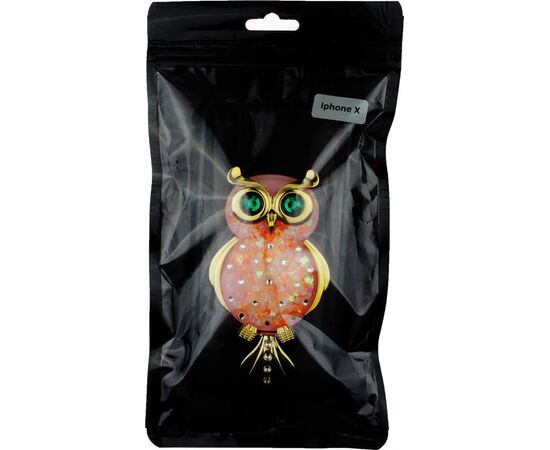 Придбати Чехол-накладка TOTO TPU Case Decorative Stones IPhone X Owl Black, image , характеристики, відгуки