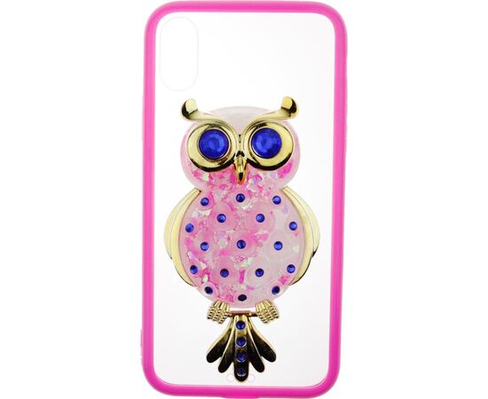 Придбати Чехол-накладка TOTO TPU Case Decorative Stones IPhone X Owl Pink, image , зображення 2, характеристики, відгуки