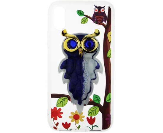 Придбати Чехол-накладка TOTO TPU Case Decorative Stones IPhone X Owls Purple, image , зображення 2, характеристики, відгуки