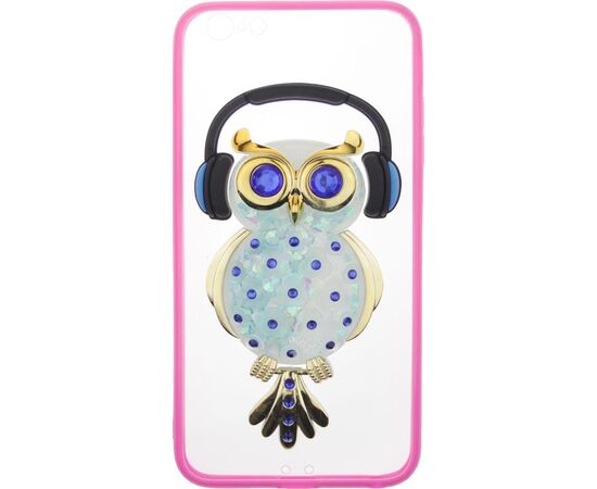 Придбати Чехол-накладка TOTO TPU Stones Case IPhone 6 Plus/6S Plus Owl in Headphones Blue, image , зображення 2, характеристики, відгуки