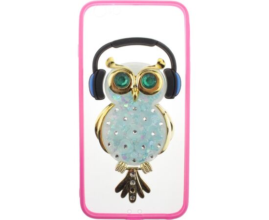 Купить Чехол-накладка TOTO TPU Stones Case IPhone 6 Plus/6S Plus Owl in Headphones Green, фото , изображение 2, характеристики, отзывы