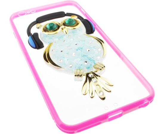 Купить Чехол-накладка TOTO TPU Stones Case IPhone 6 Plus/6S Plus Owl in Headphones Green, фото , изображение 3, характеристики, отзывы