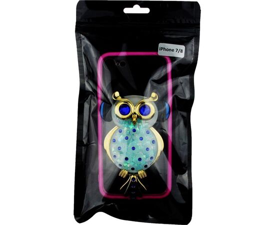 Придбати Чехол-накладка TOTO TPU Stones Case iPhone 7/8/SE 2020 Owl in Headphones Blue, image , характеристики, відгуки