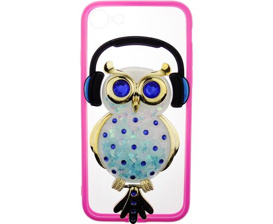 Придбати Чехол-накладка TOTO TPU Stones Case iPhone 7/8/SE 2020 Owl in Headphones Blue, image , зображення 2, характеристики, відгуки